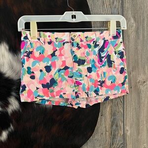 Lily Pulitzer size girls 10 with adjustable waistband bright colored print EUC